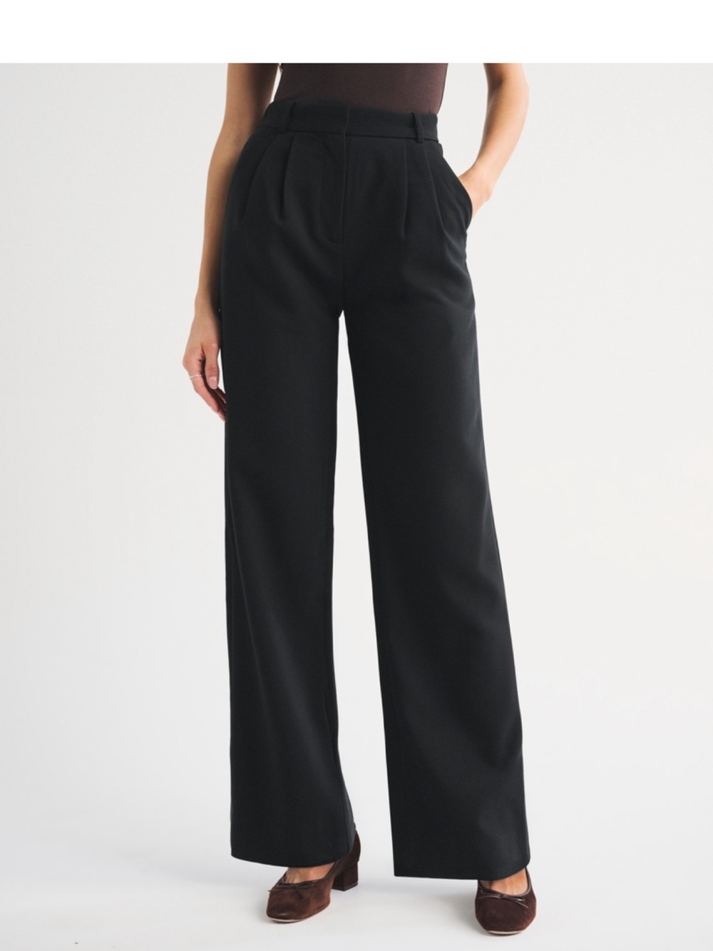 Abercrombie & Fitch Black Wide Leg Pants - Picture 3 of 5
